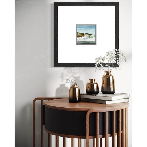 8x8 Original Oil Painting Maine Landscape New England York Coastal Art Signed - Picture 6 of 7